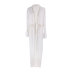 long sleeve lace-up hollow long solid color beach outdoor cover-up NSMUX131635