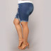 high waist ripped flanging denim shorts NSGJW131671