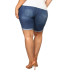 shorts de mezclilla con cintura alta y rotos NSGJW131671