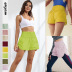 solid color strech waist loose sports casual shorts-Multicolor NSMID131696