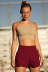 Shorts deportivos holgados de color liso con cintura elástica de color liso-Multicolor NSMID131696