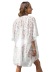 stitching loose hand hook lace perspective beach cover-up NSOY131826