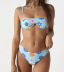 print sling backless wrap chest bikini two-piece set NSCSY131843