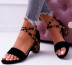 open toe one word round toe leopard print high heel sandals NSYBJ131942