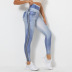 print hip-lifting high-elastic tight high waist yoga pants NSNS131985