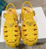 sandalias de color liso con suela gruesa y tacón medio NSYBJ132025