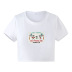 printing slim short round neck short-sleeved T-shirt NSOSY132076
