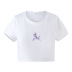 print slim round neck short short-sleeved T-shirt NSOSY132077
