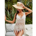 hollow sling low-cut loose solid color beach outdoor cover-up NSCYG132107