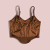 wrap chest sling backless slim solid color satin vest NSLIH132114
