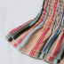 sling backless slim lace-up strech striped vest NSLIH132118