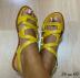 round toe hollow open toe flat sandals NSCRX132121