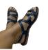 round toe hollow open toe flat sandals NSCRX132121