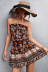 Tube Top waist backless slim short Floral Dress NSLNZ132170