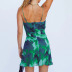 print suspender backless low-cut slim dress NSFD132179