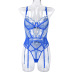 embroidery sling hollow wrap chest solid color see-through one-piece underwear NSWY132212