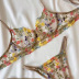 embroidery sling wrap chest backless underwear two-piece suit NSWY132216
