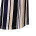 plus size stitching high waist lace-up striped shorts NSOY132229
