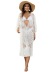 loose long sleeve lace-up solid color perspective beach outdoor cover-up NSOY132230