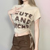 printing short-sleeved Chinese style plate buckle hollow drawstring T-shirt NSSSN132239