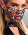 flash drill earhook solid color mesh mouth mask NSYML132257