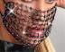 flash drill earhook solid color mesh mouth mask NSYML132257