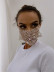 rhinestone jewelry earhook fashion silver color mouth mask NSYML132265