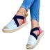 straw round toe color matching flat sandals NSJJX132282