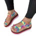 color thick-soled Velcro open toe one-word sandals NSJJX132284