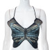 printing butterfly shape backless cross sling slim vest NSHLJ132372
