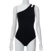 single-shoulder Slim Backless Sleeveless solid color Jumpsuit NSHLJ132374