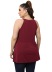 plus size round neck sleeveless hollow solid color vest NSOY132441