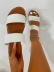 flat metal round toe one-word belt slippers NSCRX132455