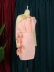 stitching ruffled round neck sleeveless slim solid color mesh prom dress NSKNE129713