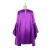 Round Neck Loose Flare Sleeve solid color dress NSKNE129716
