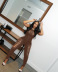 round neck sleeveless hollow tight solid color jumpsuit NSSME129743
