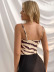 lace printing suspender stitching backless slim vest NSJKW132575