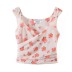 suspender V-neck slim Short floral mesh vest NSXDX132598