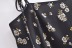 Suspender slim backless lace-up floral dress NSXDX132601