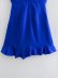 cross hanging neck sleeveless backless solid color dress NSAM132605