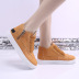 Zapatos planos informales de lona en color liso con cremallera-Multicolor NSJJX132629