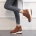 leather suede zipper low tube wedge heel boots NSJJX132630