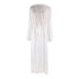 long sleeve loose lace-up solid color lace beach outdoor cover-up NSMUX132645