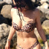 bikini de leopardo sin espalda con parte superior de tubo / bikini de color sólido conjunto de dos piezas NSCSM132754