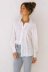 single-breasted solid color lapel long-sleeved loose embroidered shirt NSYXB132765