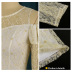 Round neck see through lace ruffle print prom dress NSKNE129850