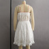 sling backless slim solid color lace dress NSLQS129906