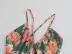 Vestido floral delgado con cordones huecos sin espalda con honda cruzada NSLQS129907
