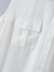 chiffon breasted pocket sleeveless lapel shirt NSLQS129915