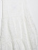 falda de color sólido de línea A delgada de cintura alta hueca NSLQS129918